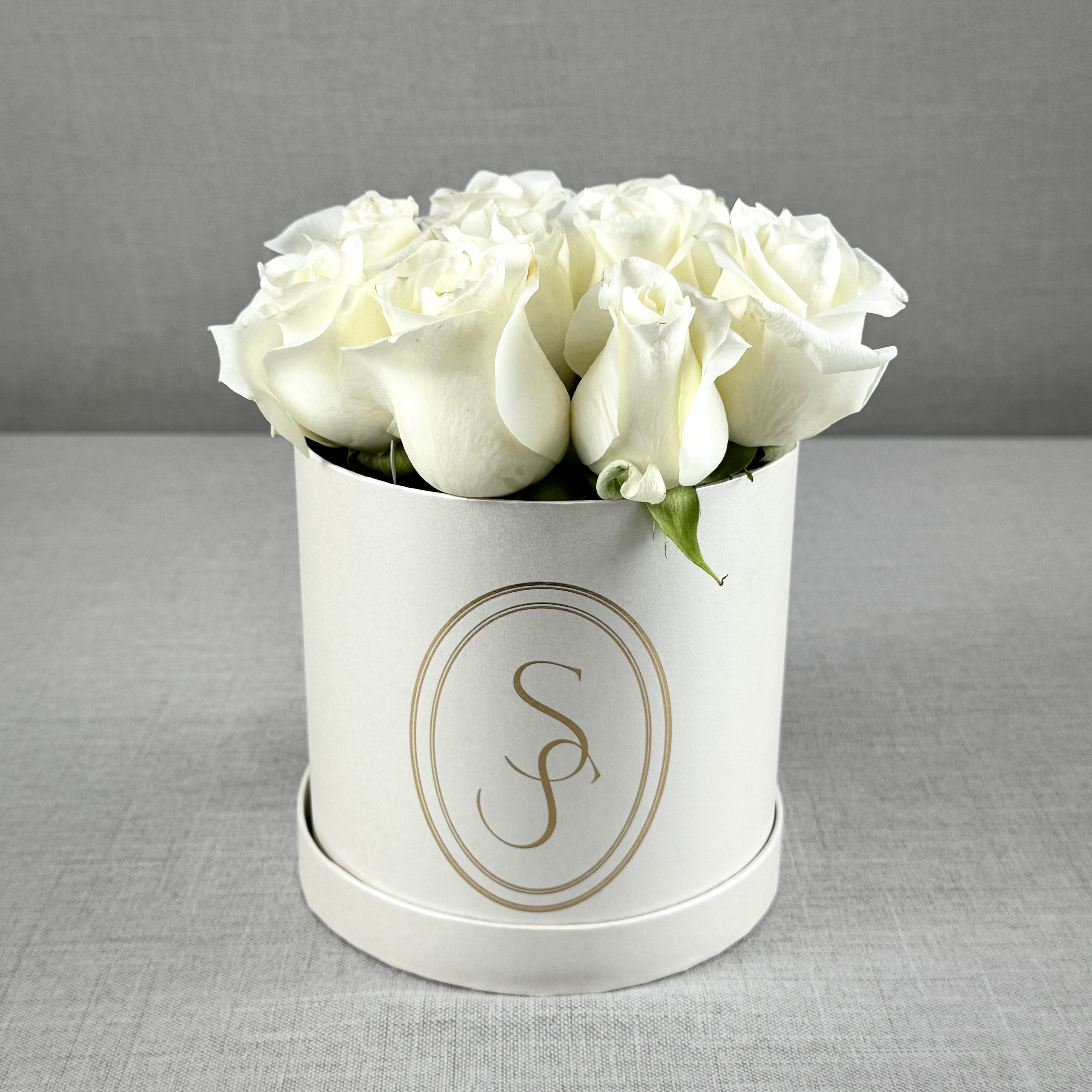 CILINDRO CON ROSAS BLANCAS - Imagen 4