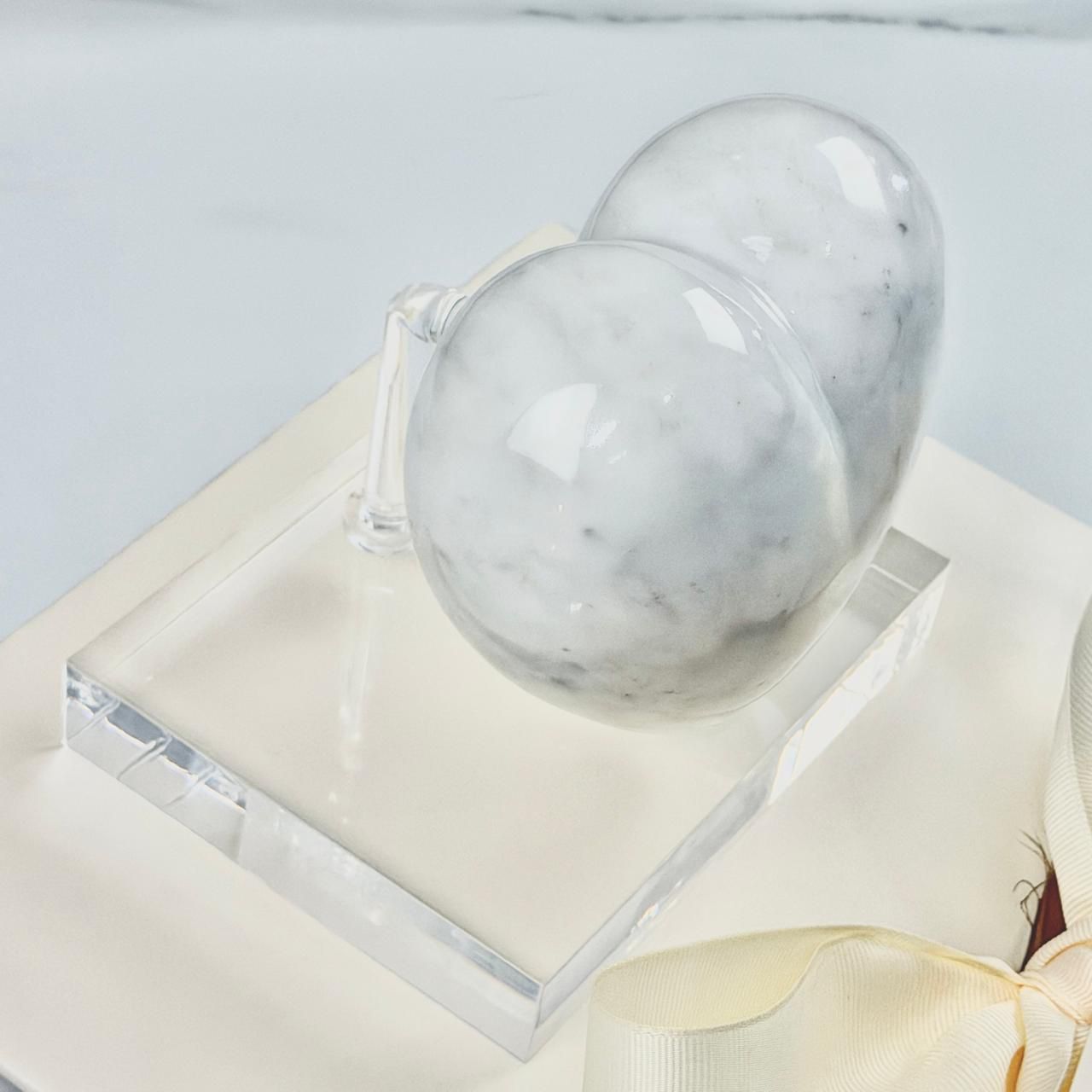 CORAZÓN DE MÁRMOL BLANCO - Imagen 4